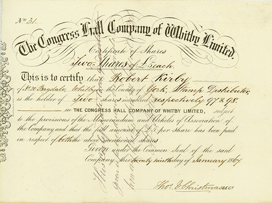 Congress Hall Company of Whitby Limited