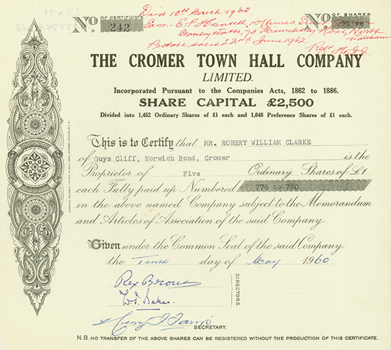 Cromer Town Hall Company Limited