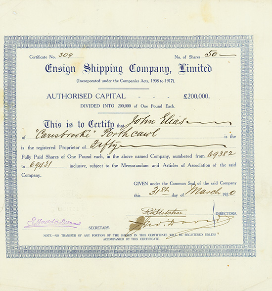 Ensign Shipping Company, Limited