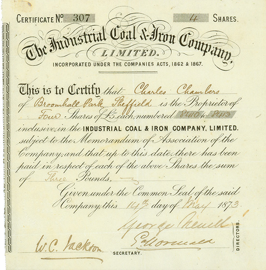 Industrial Coal & Iron Company, Limited