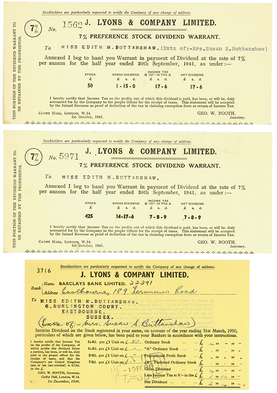 J. Lyons & Company Limited [2 Stück]