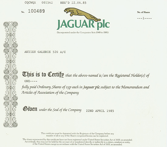 Jaguar plc