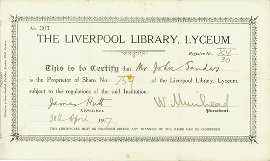 Liverpool Library, Lyceum