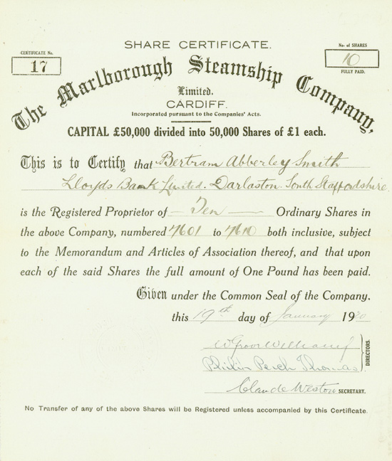 Marlborough Steamship Company, Limited
