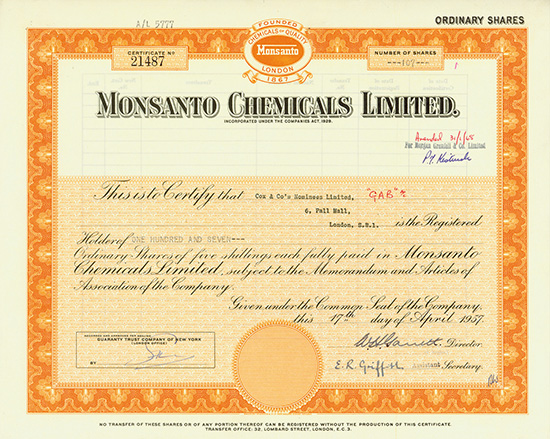 Monsanto Chemicals Limited