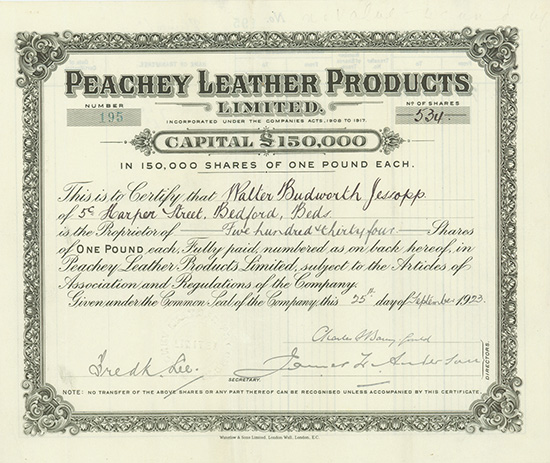 Peachey Leather Products Limited
