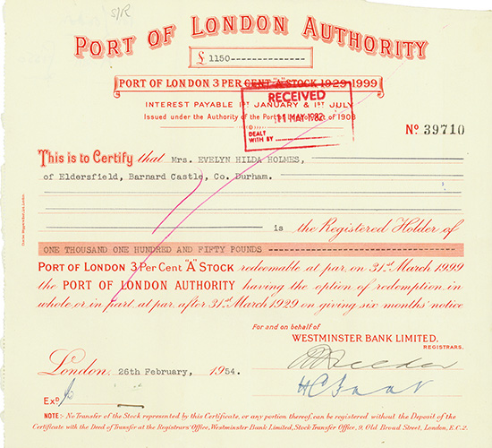 Port of London Authority [2 Stück]