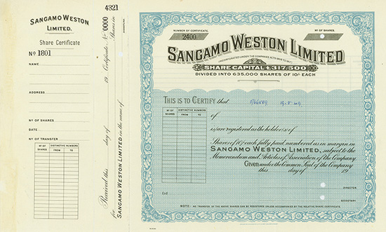Sangamo Weston Limited