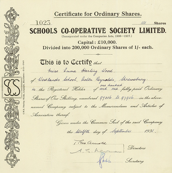 Schools Co-Operative Society Limited