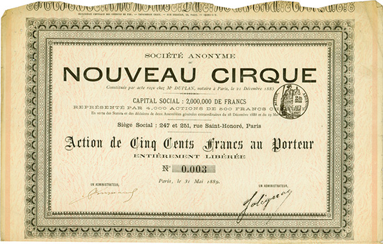 Société Anonyme du Nouveau Cirque
