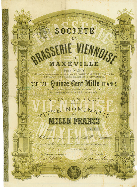 Société la Brasserie Viennoise de Maxéville