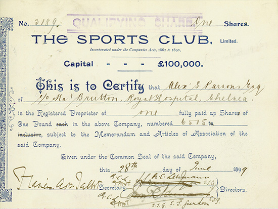 Sports Club, Limited