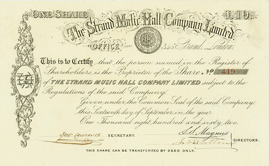 Strand Music Hall Company Limited