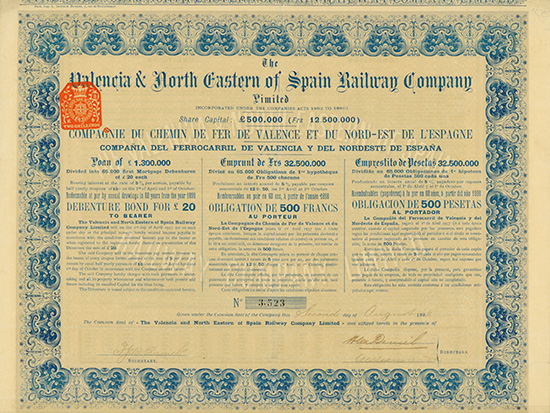 Valencia & North Eastern of Spain Railway Company Limited