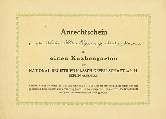 National Registrier Kassen Gesellschaft m.b.H.