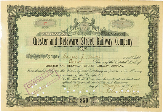 Chester and Delaware Street Railway Company
