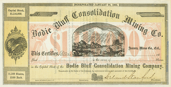 Bodie Bluff Consolidation Mining Co.
