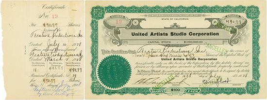 United Artists Studio Corporation