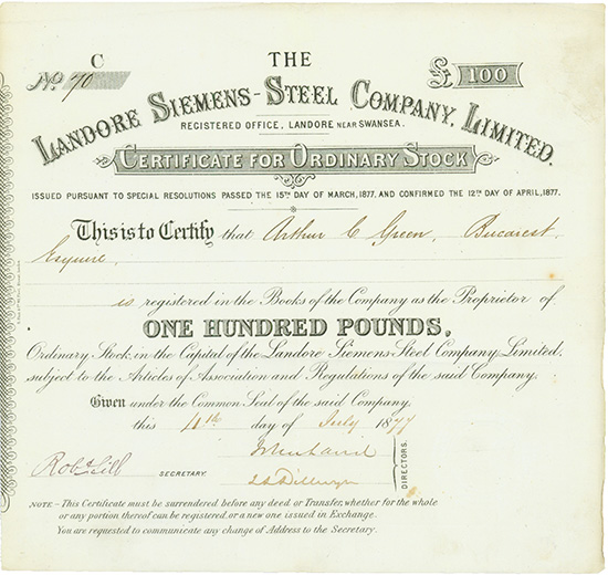 Landore Siemens-Steel Company, Limited