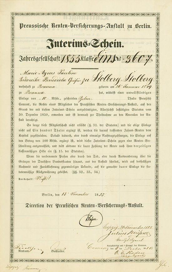 Preussische Renten-Versicherungs-Anstalt zu Berlin