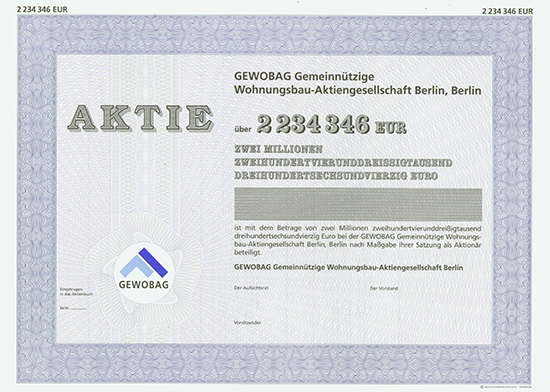 GEWOBAG Gemeinnützige Wohnungsbau-Aktiengesellschaft Berlin