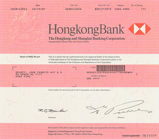 HongkongBank - The Hongkong and Shanghai Banking Corporation Limited