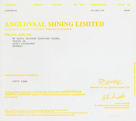 Anglovaal Mining Limited