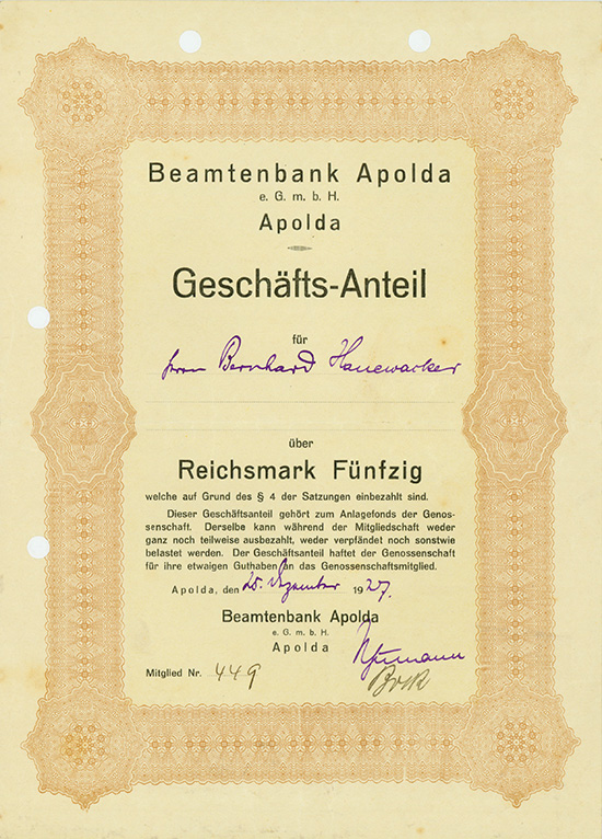 Beamtenbank Apolda e.G.m.b.H.