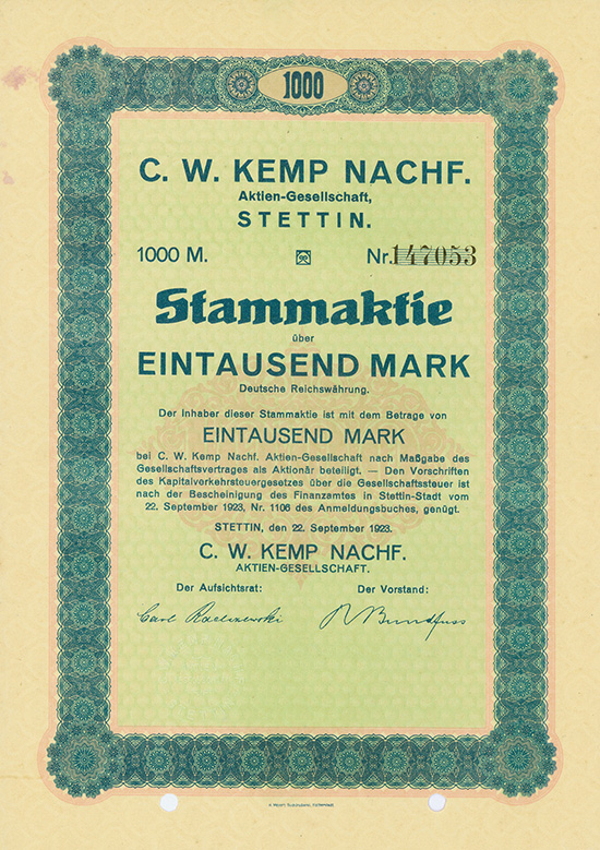 C. W. Kemp Nachf. AG