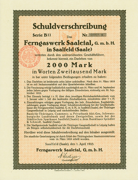 Ferngaswerk Saaletal, G.m.b.H. 