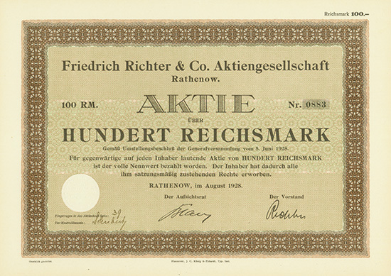 Friedrich Richter & Co. AG