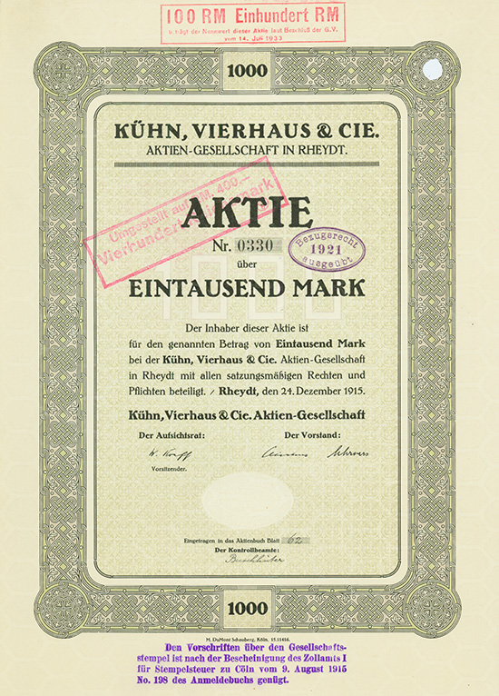 Kühn, Vierhaus & Cie. AG