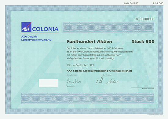 AXA Colonia Lebensversicherung AG