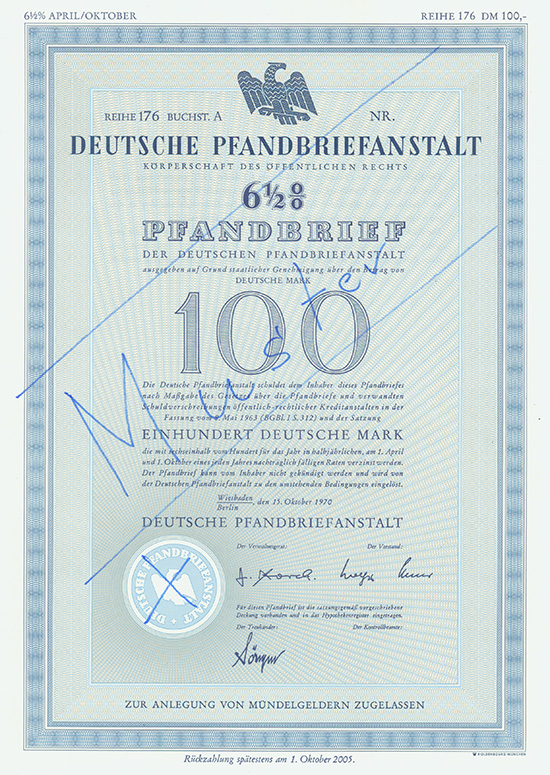 Deutsche Pfandbriefanstalt - Körperschaft des öffentlichen Rechts