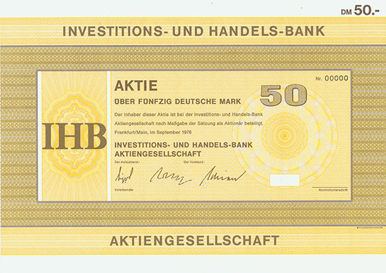 Investitions- und Handels-Bank AG