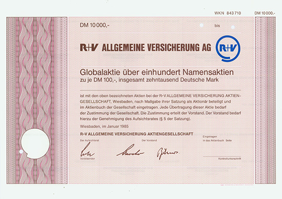 R+V Allgemeine Versicherung AG [4 Stück]
