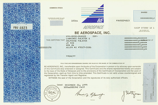 BE Aerospace, Inc.