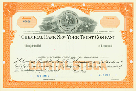 Chemical Corn Exchange Bank / Chemical Bank New York Trust Company [2 Stück]