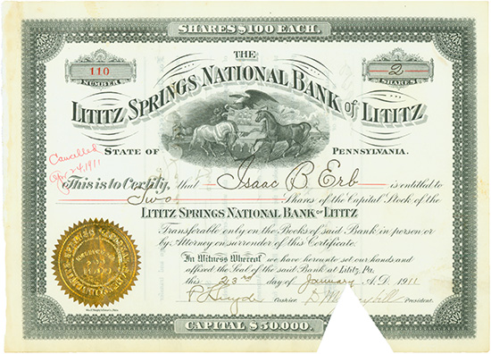 Lititz Springs National Bank of Lititz