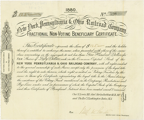 New York, Pennsylvania & Ohio Railroad Company