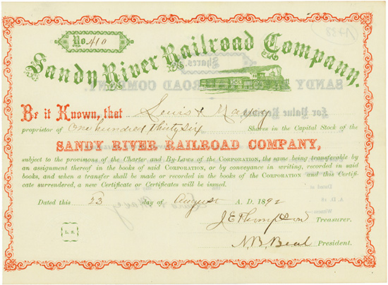 Sandy River Railroad Company