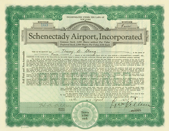 Schenectady Airport, Incorporated
