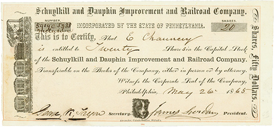 Schuylkill and Dauphin Improvement and Railroad Company