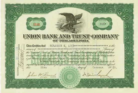 Union Bank and Trust Company of Philadelphia
