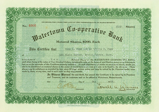 Watertown Co-operative Bank