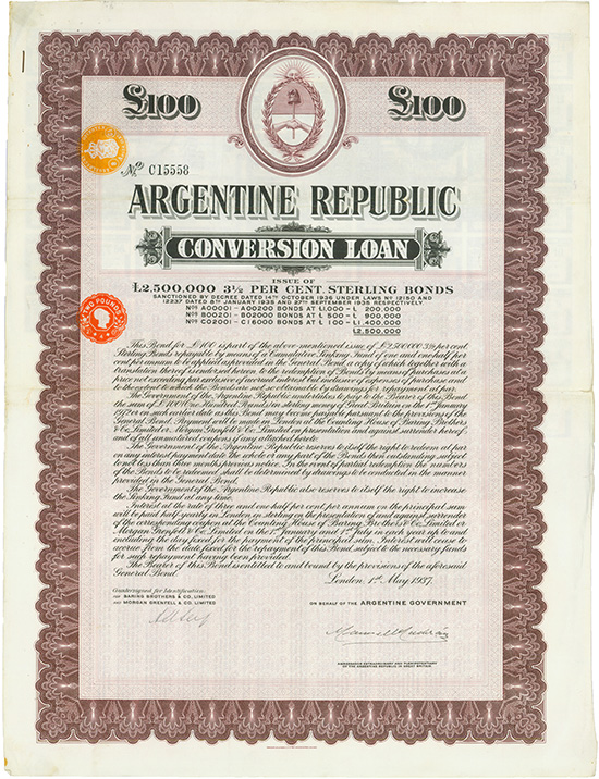 Argentine Republic - Conversion Loan