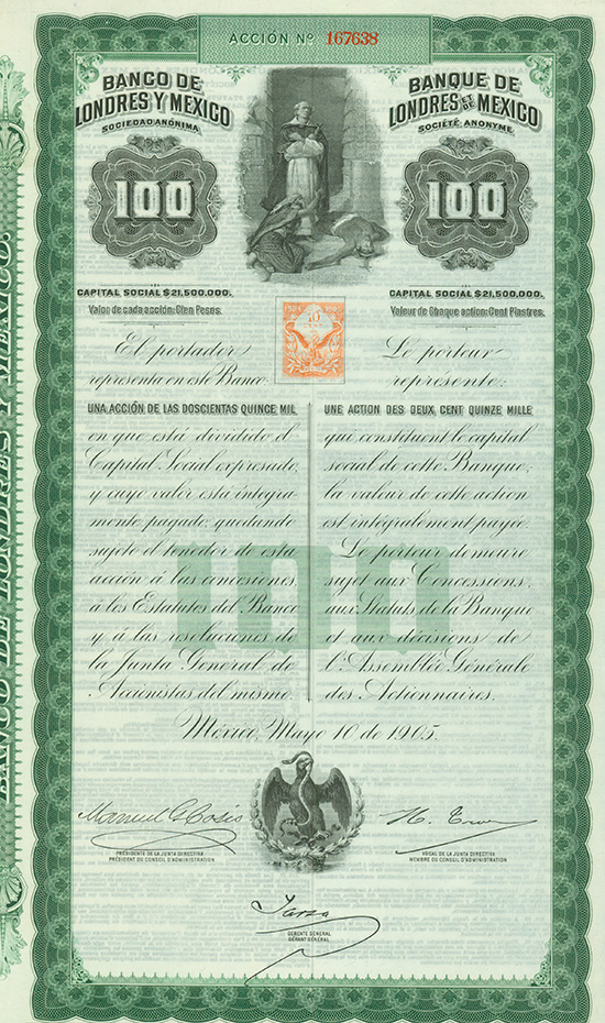 Banco de Londres y Mexico Sociedad Anónima / Banque de Londres et de Mexico Société Anonyme