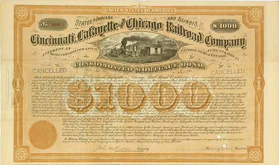 Cincinnati, Lafayette and Chicago Railroad Company