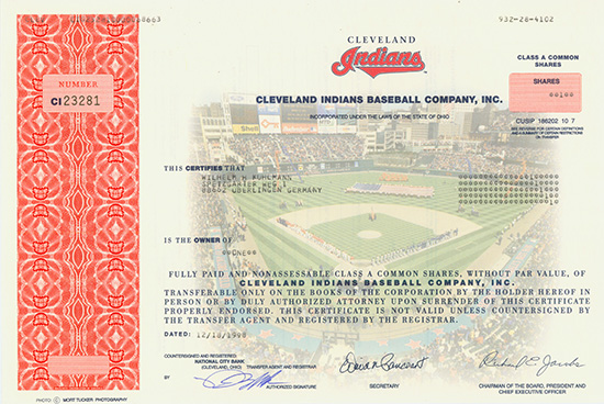 Cleveland Indians Baseball Company, Inc.