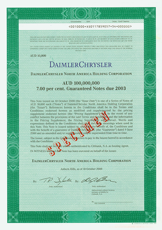 DaimlerChrysler North America Holding Corporation